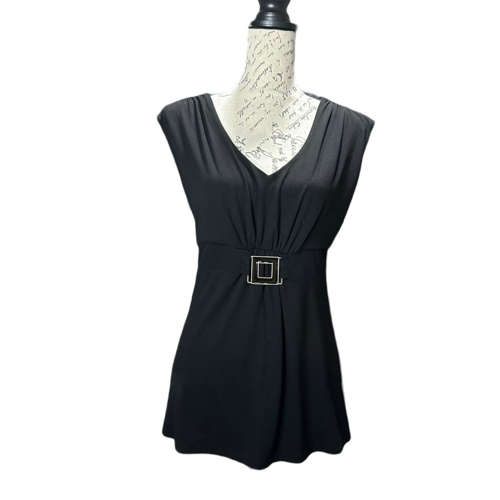 WHBM Sleeveless Black Blouse Size Small